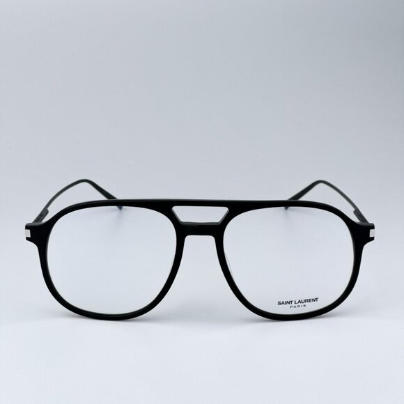 Saint Laurent SL626 001 BRAND NEW Eyeglasses Black Aviator Unisex - Picture 1 of 11